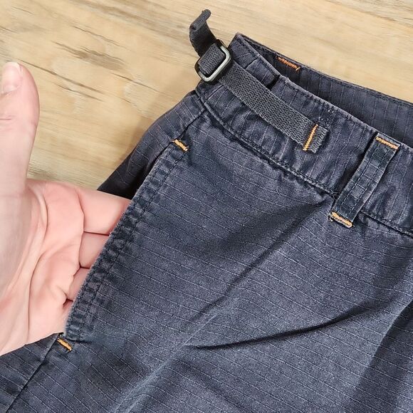 💜Vintage Gap Blue Adjustable Waistband Shorts Size 6 - Picture 4 of 8